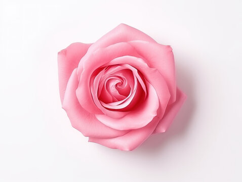 rose paint stroke isolated on transparent background, transparency image, removed background