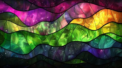 An abstract digital wallpaper with dynamic waves , perfect for creative backdrops.