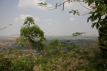 Cambodia landscape on an autumn sunny day.