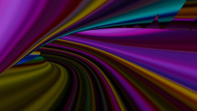 Abstract animated background of color stripes transformations