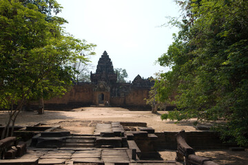 Angkor Wat temple Banteay Samre Cambodia view on a sunny autumn day
