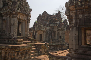 Angkor Wat temple Banto Samre Cambodia view on a sunny autumn day