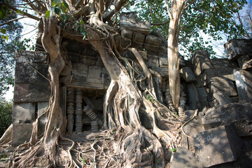 Angkor Wat temple Phnom Bok Cambodia view on a sunny autumn day