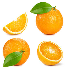 Fresh organic orange isolated