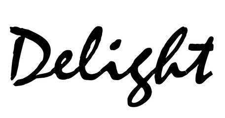 Delight text quote png