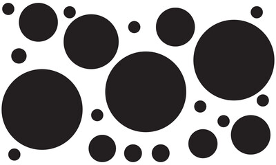 Random dots, circles. Dotted, speckles pattern. Pointillist, pointillism background. Stipple, stippling texture. Vector isolated on white background.