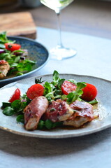 Preparation of Saltimbocca alla Romana