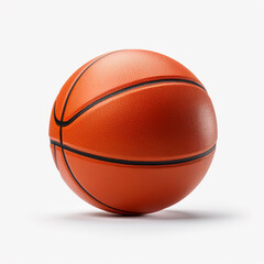 Fototapeta premium a basketball on isolated white background, fully detailed сreated with Generative Ai
