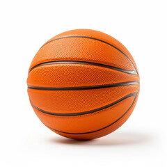 Fototapeta premium a basketball on isolated white background, fully detailed сreated with Generative Ai