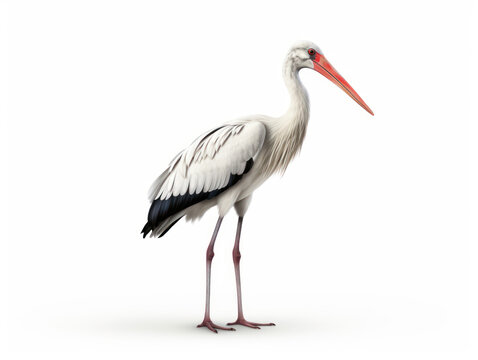 Stork isolated on transparent background, transparency image, removed background
