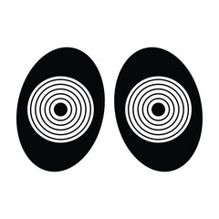 Cartoon eyes icon design, illustration design