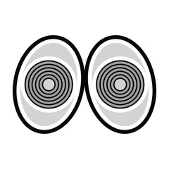 Cartoon eyes icon design, illustration design
