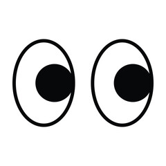 Cartoon eyes icon design, illustration design