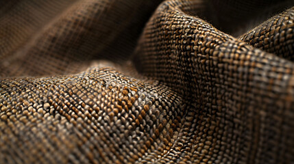 A softly focused image of beige fabric that emphasizes the textural beauty and subtlety of color