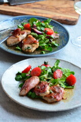 Preparation of Saltimbocca alla Romana