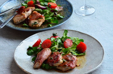Preparation of Saltimbocca alla Romana