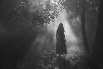 A girl her essence as ethereal as the mist that veiled ancient forests