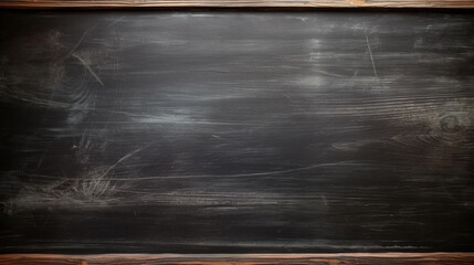 Chalk black board blackboard chalkboard background сreated with Generative Ai - obrazy, fototapety, plakaty