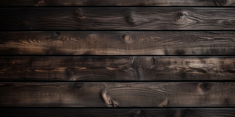 Fototapeta premium Dark wooden texture. Rustic three-dimensional wood texture. Wood background сreated with Generative Ai