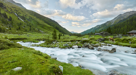 Hofalm, Debantbach, Debanttal, Nationalpark Hohe Tauern, Osttirol, Tirol, Österreich