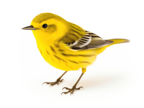 Warbler isolated on transparent background, transparency image, removed background