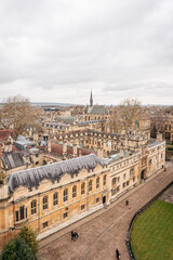 old streets in oxford, England. View around, tourist point of view 