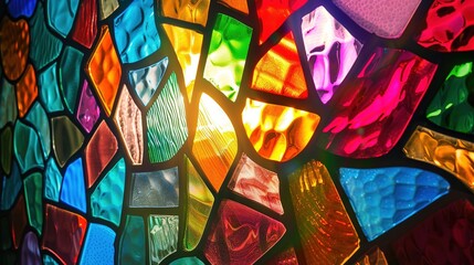 Background of colorful stained glass