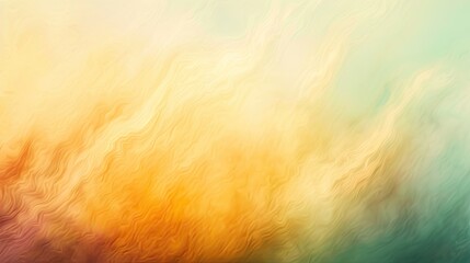 an abstract blurry background featuring a blend of soft pastel colors and vibrant yellow light...