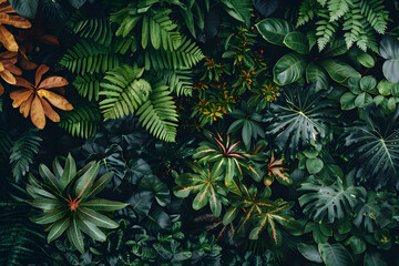 Fototapeta na wymiar the lush biodiversity of a protected rainforest, emphasizing the importance of conservation efforts in preserving fragile ecosystems and endangered species