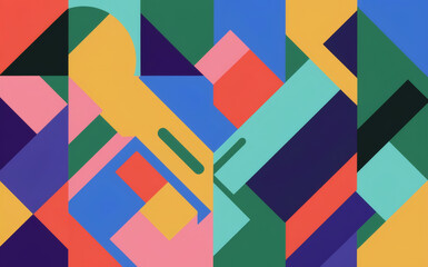 Colorful geometric background.