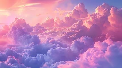 Amazing beautiful colorful cloudscape with bright pink, blue and violet colors. - obrazy, fototapety, plakaty