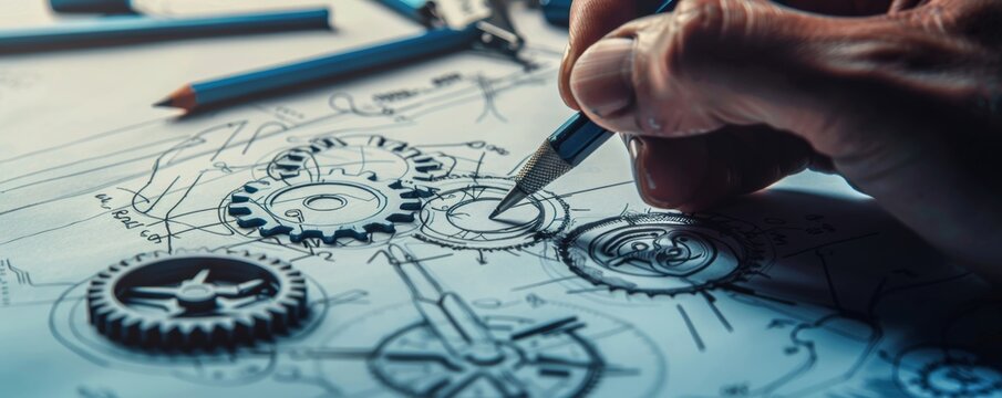 Delicate hands delicately adjusting the intricate components