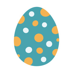 A vibrant vector illustration of an Easter egg, perfect for use in Easter projects and spring greeting cards