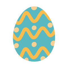 Obraz premium A vibrant vector illustration of an Easter egg, perfect for use in Easter projects and spring greeting cards