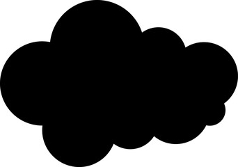 Trendy think bubble in flat style. Think bubble isolated on white background. Cloud line icon Vector art.