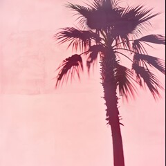 Fototapeta na wymiar palm tree shadow.
