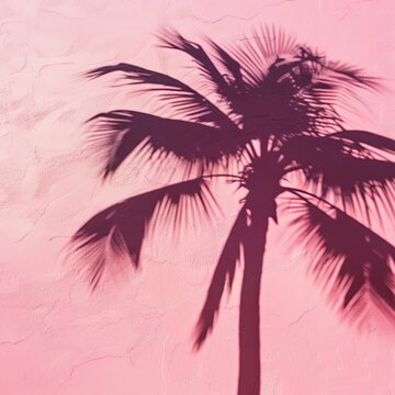palm tree shadow.