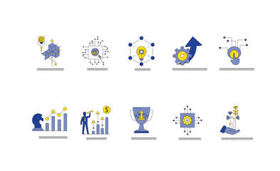 Fototapeta premium Digital Transformation Graphics: Enhancing Efficiency.