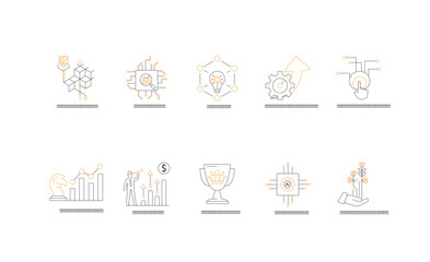 Data Analysis Icons: Powering Business Innovation.
