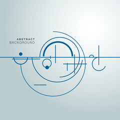 Obraz premium Vector abstract background. Modern technology illustration with digital geometric lines and points. Wave construction