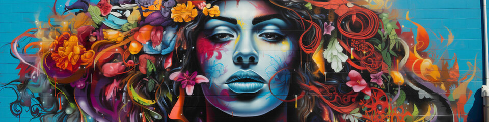 Let the vibrant street art mural be a testament to the creativity and spirit of urban culture.
