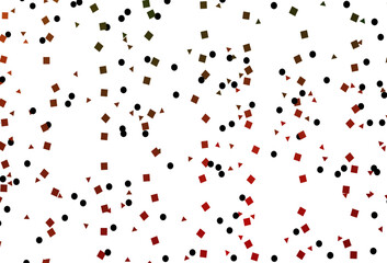 Light Green, Red vector texture in poly style with circles, cubes.