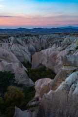 Cappadocia landscape at sunrise