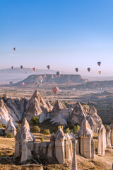 Hot air balloons in Cappadocia 