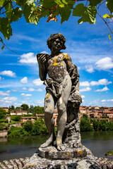 statue in the park of albi in france