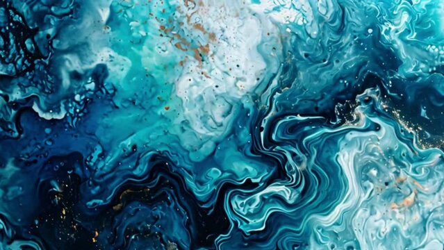 water in the pool acrylic painting