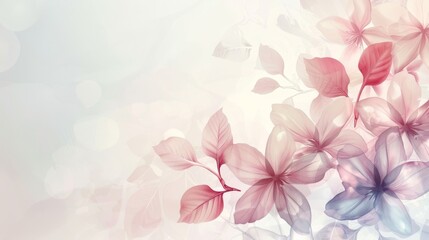 Elegant floral design with soft pastel colors for spring season backgrounds.