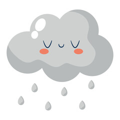 weather rain cloud cute