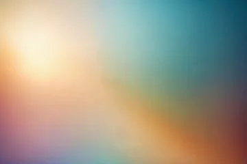 Fotobehang Colorful sunshine glare pastel colors background. © Ivan