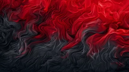 Fotobehang Energetic flame red and graphite grey textured background, symbolizing power and resilience. © furyon